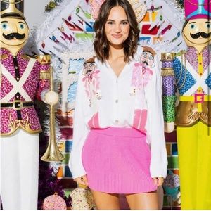 NWT QUEEN OF SPARKLES Nutcracker Sweater Cardigan